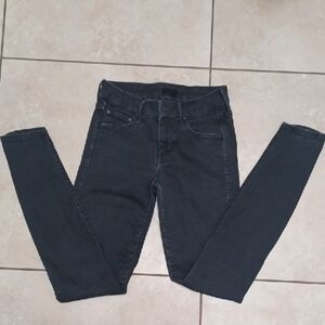 MOTHER The Looker Women's Black Skinny Jeans